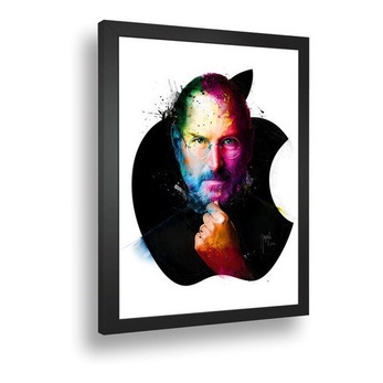 Quadro Emoldurado Poste Steve Jobbs Aplle Classico Retro A3
