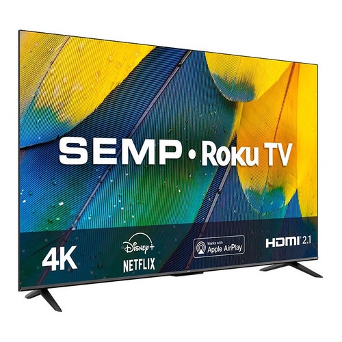 Smart Tv Led 50 Ultra Hd 4k Semp Roku Rk8600 4 Hdmi 1 Usb Wi-fi Compatível Com Google Assistant E Alexa