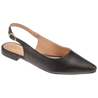 Sapatilha Mania De Mulher Bico Fino Santorine Preto