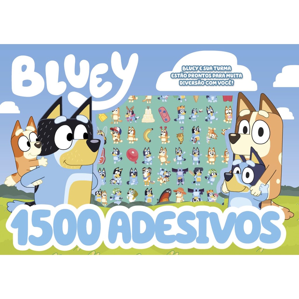 Livro Bluey Prancheta Para Colorir Com 1.500 Adesivos em Oferta na Shopee
