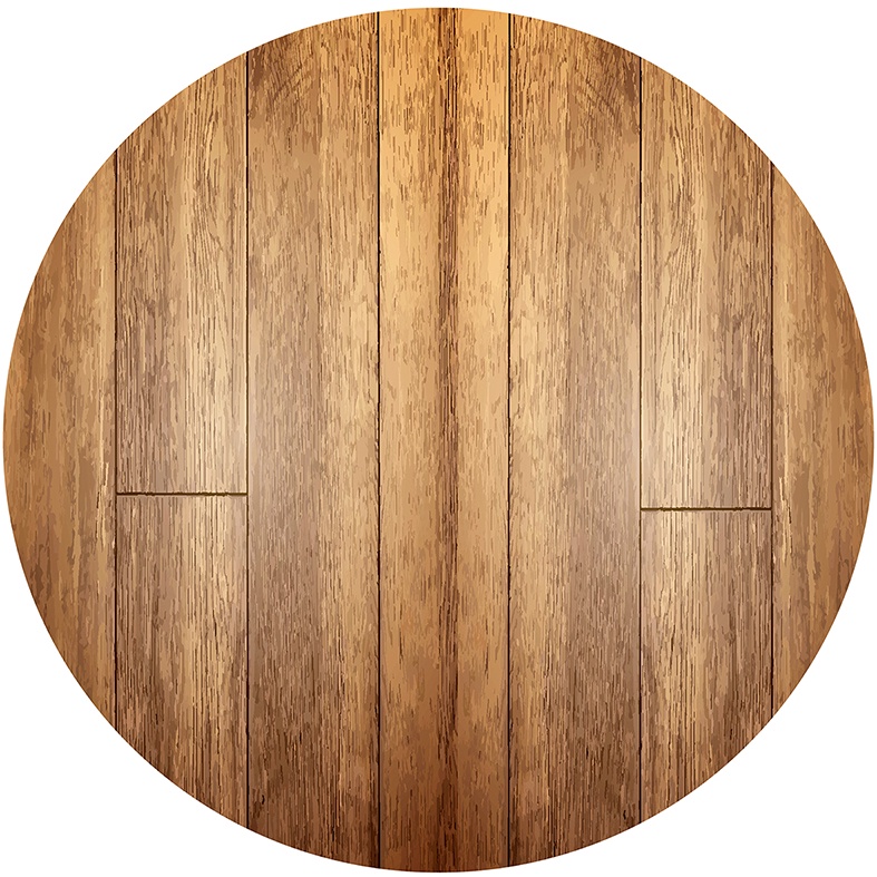 Painel Redondo Tecido Sublimado Madeira C/elástico 150x150cm em Oferta na Shopee