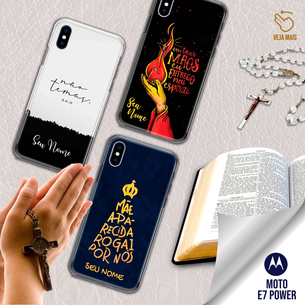 Capa Capinha  - Moto E7 Power - Religiosa