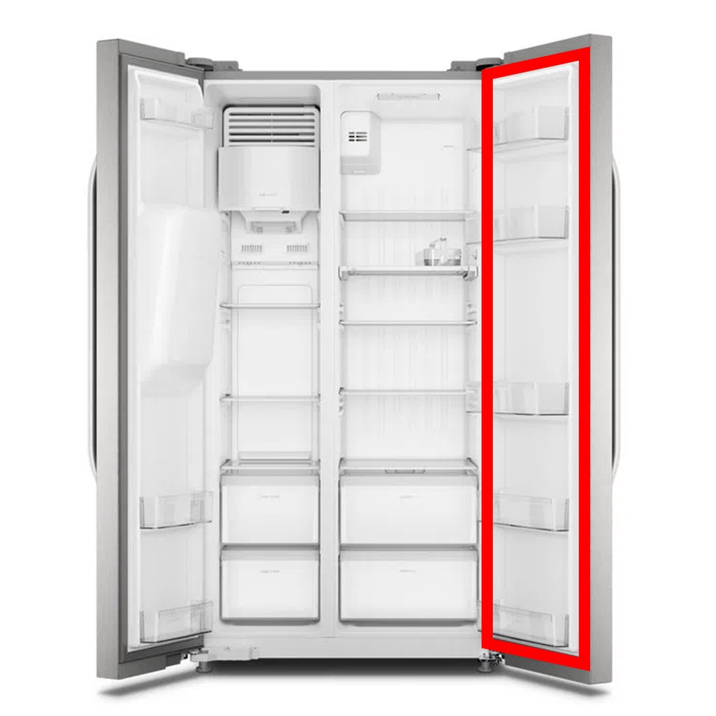 Borracha Gaxeta Para General Eletric (GE) Gsz25w Geladeira Side By Side Porta Direita 50x166
