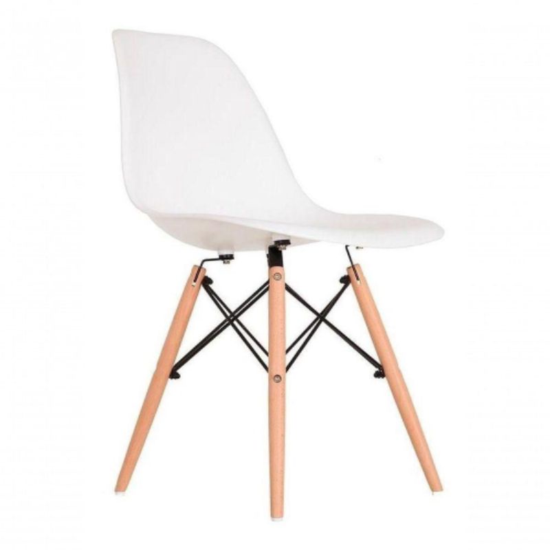 Cadeira De Jantar Charles Eames Eiffel Dkr Empório Original Branca