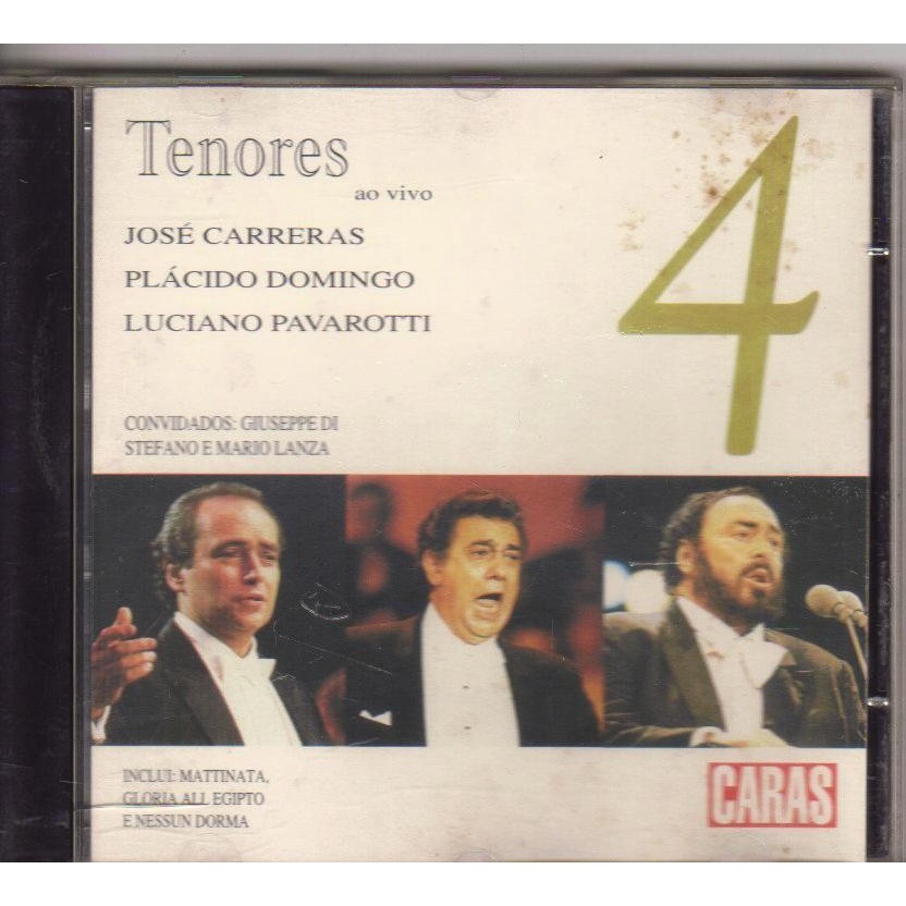 Cd Tenores Ao Vivo Vol 4 Revista Caras Carrreras Pavarotti