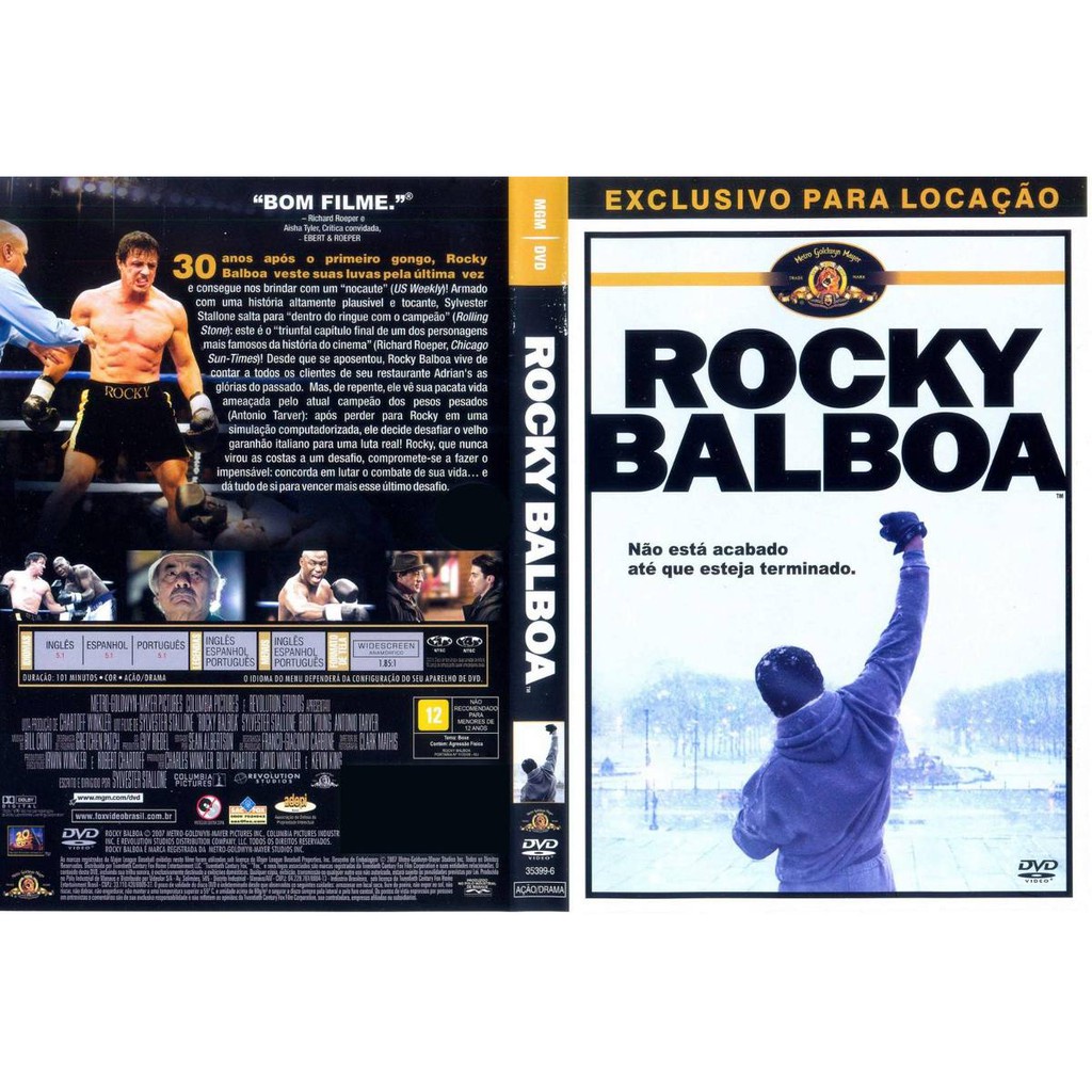 Dvd Rocky Balboa, Sylvester Stallone, Ação / Drama, Original