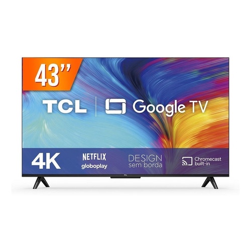 Smart Tv Tcl Series P635 43p635 Led Google Tv 4k 43 Bivolt