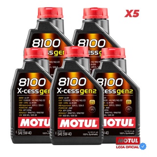 5 Litros Óleo 5w40 Motul 8100 X-cess Gen2 502 00 / 505 00 em Oferta na Shopee