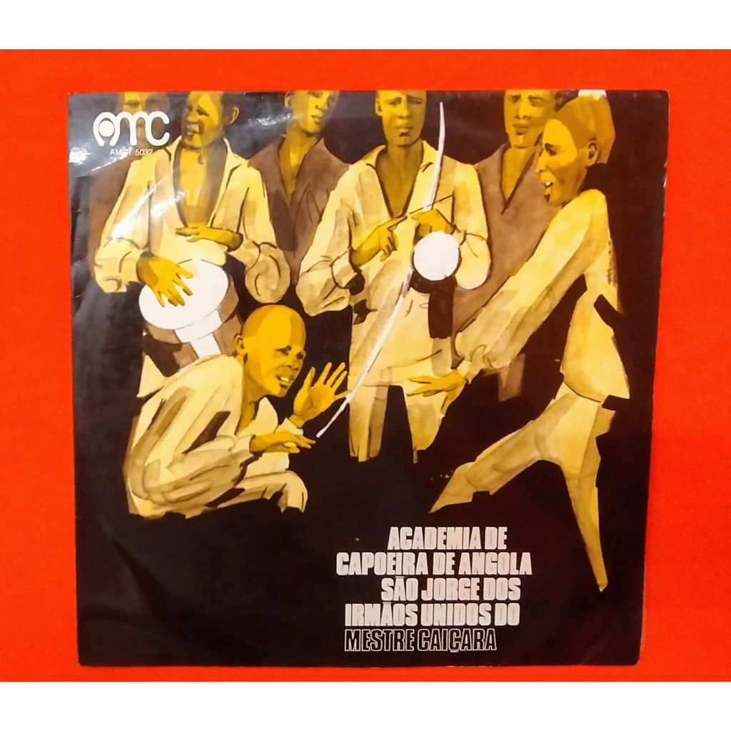 Disco de Vinil Mestre Caiçara ‎Academia De Capoeira De Angola São Jorge Dos Irmãos Unidos Do Mestre Caiçara
