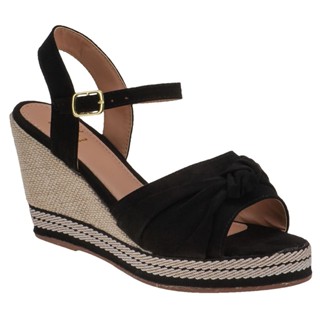 Sandalia Feminina Anabela Salto Alto Plataforma Confort