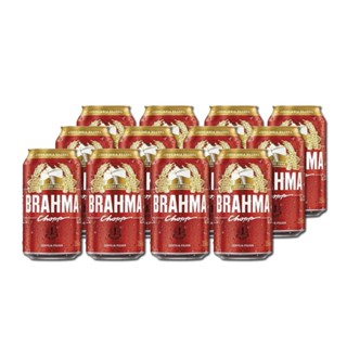 Kit c/ 12 Unid. Cerveja Pilsen Brahma Lata 350 Ml