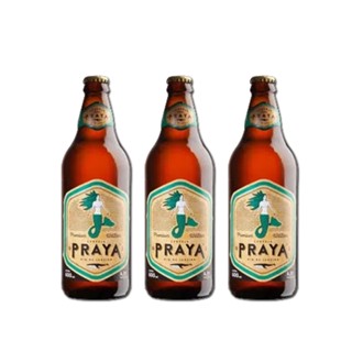 Kit c/ 3 Unid. Cerveja Praya Witbier 600Ml
