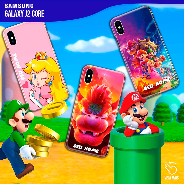 Capa Capinha  - Galaxy J2 Core - Super Mario Bros