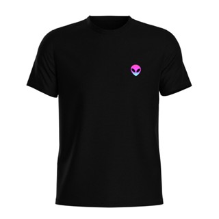 Camiseta Algodão Masculina Gola Redonda Estampa Alien Et