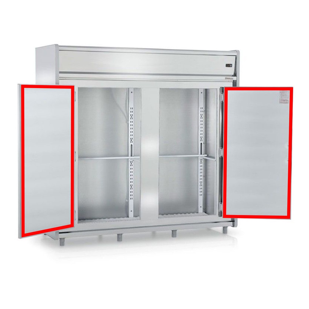 Kit 2 Borracha Gaxeta Para Gelopar Gmcr-2600 Gmcr2600 Refrigerador Mini Camara Aço Inox 76x150