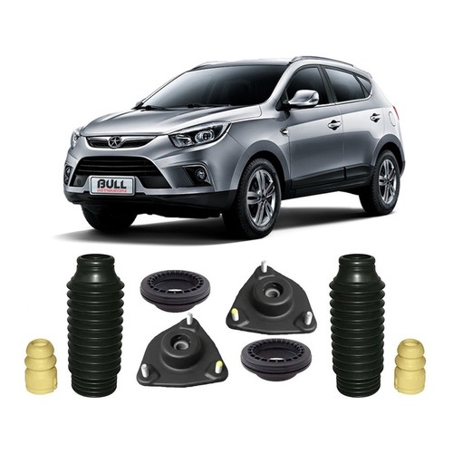 Par Kit Batente Coxim Suspensão Dianteira Jac T6 2014 2015 2016