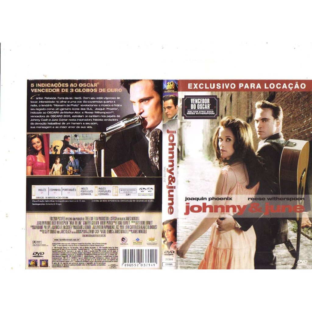 Dvd Johnny & June, Joaquin Phoenix, Dublado, Original