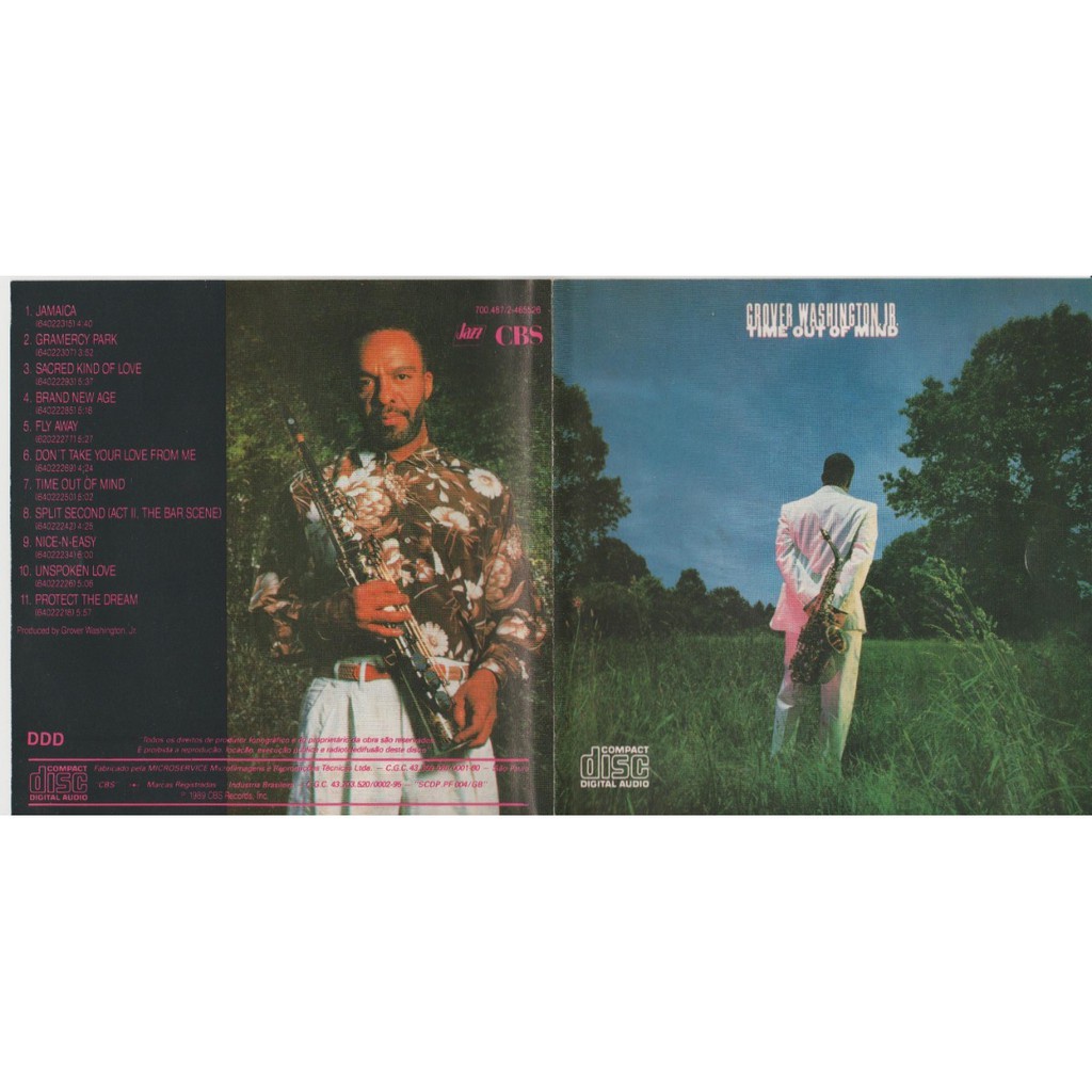 Cd Grover Washington Jr 1989 Time Out Of Mind Jazz Original
