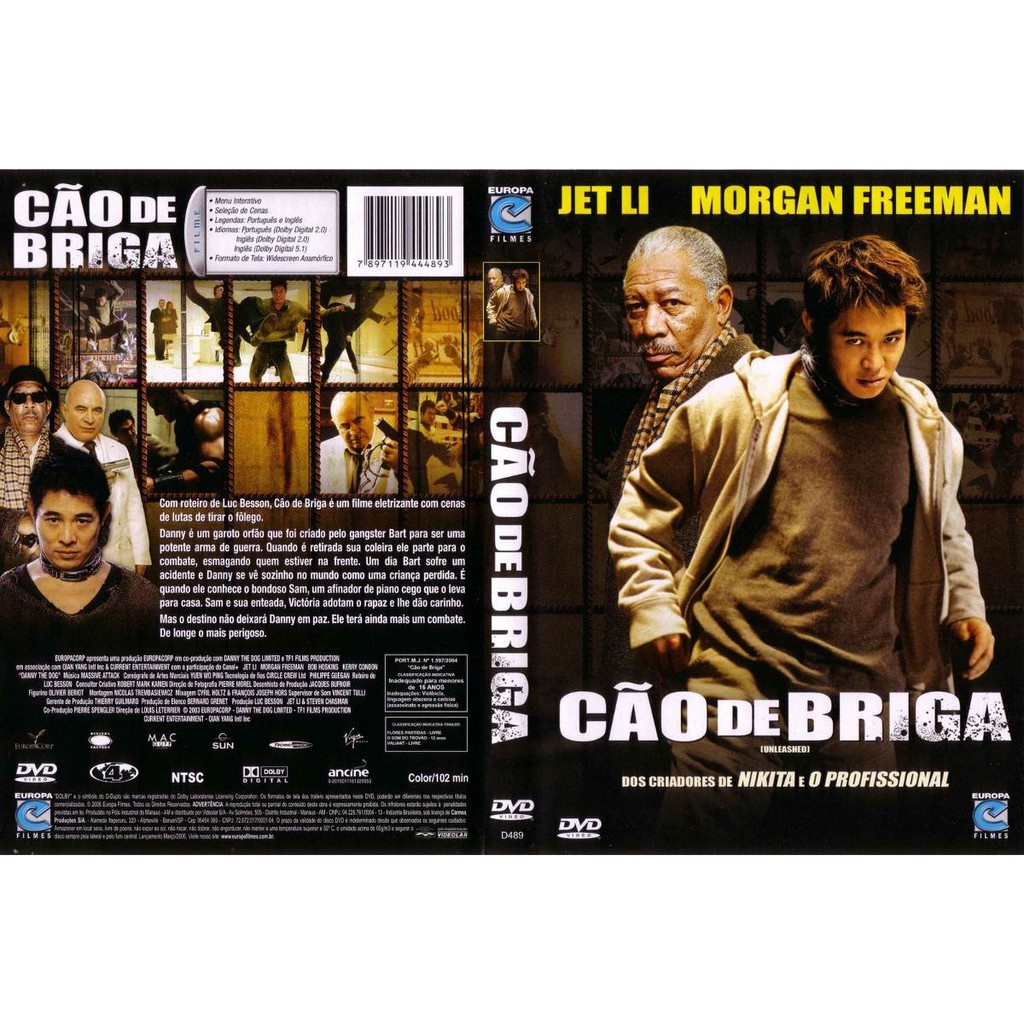 Dvd Cão De Briga, Jet Li, Morgan Freeman, Ação, Original