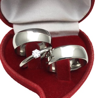 Par Alianças de Namoro Compromisso Grossa 8mm Abaulada Tradicional Simples Lisa Polida Aço Inoxidavel + Anel em Oferta na Shopee