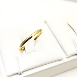 Aliança casamento fina fininha aliancinha 2mm aço inox banhada - 1 Unidade em Oferta na Shopee