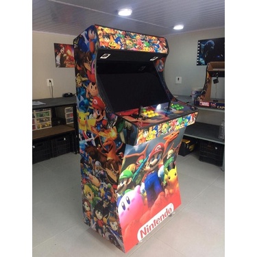 Fliperama Bartop Tela 32 Com 2.800 Jogos + Ficheiro À Vista