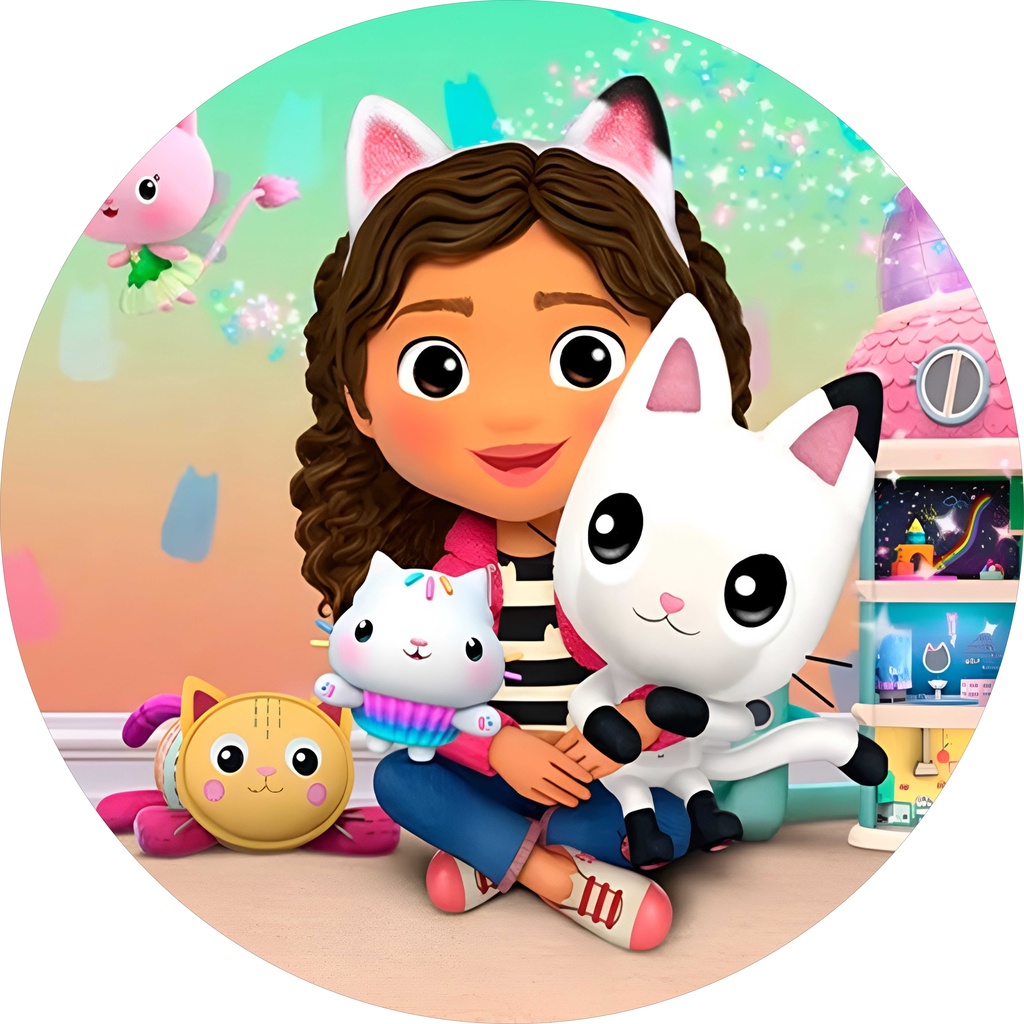 Painel Redondo Tecido Sublimado A Casa Mágica de Gabi C/elástico 150x150cm em Oferta na Shopee