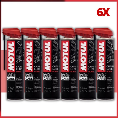 Kit Spray Lubrificante Corrente Motul C2 400ml C 6 Unidades em Oferta na Shopee