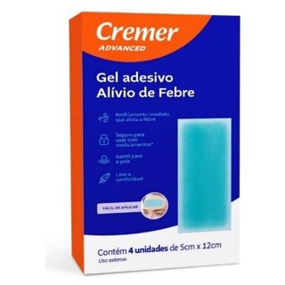 Adesivo de gel de compressão refrescante 4 pcs/- Adesivo antitérmico adesivo xo febre