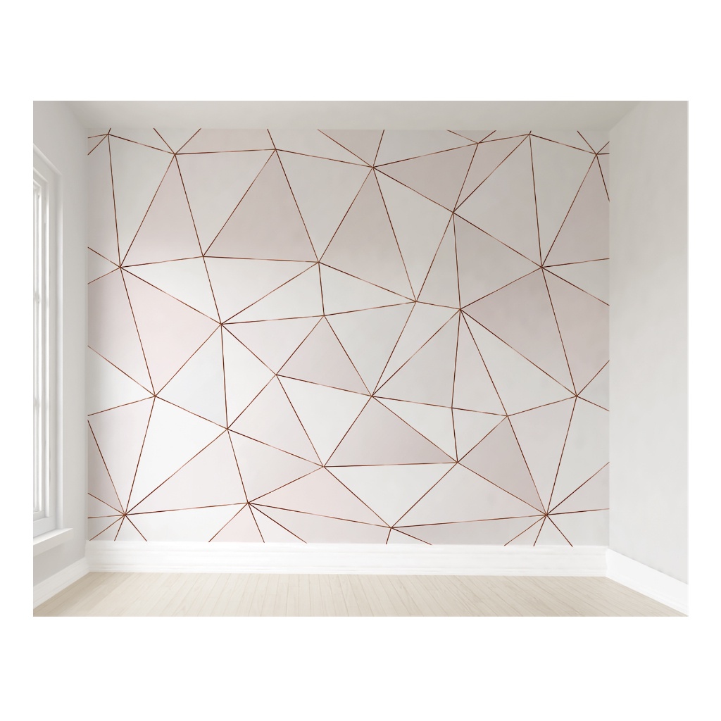 Papel de Parede Zara Geométrico Rosa Menina Infantil VR354 M²- LEIA A DESCRIÇÃO