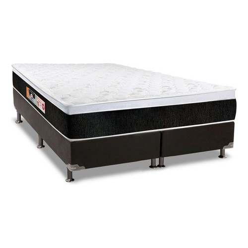 Colchão Castor D45 Black E White Air+cama Box King 193