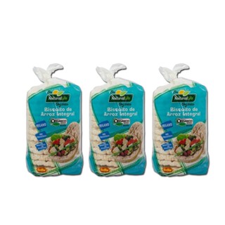 Kit C/ 3 Unid. Biscoito De Arroz Grande Sem Glúten Kodilar 80 G