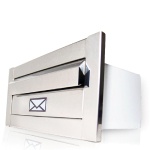 Caixa De Correio Moderna 25 CM Profundidade - Inox em Oferta na Shopee