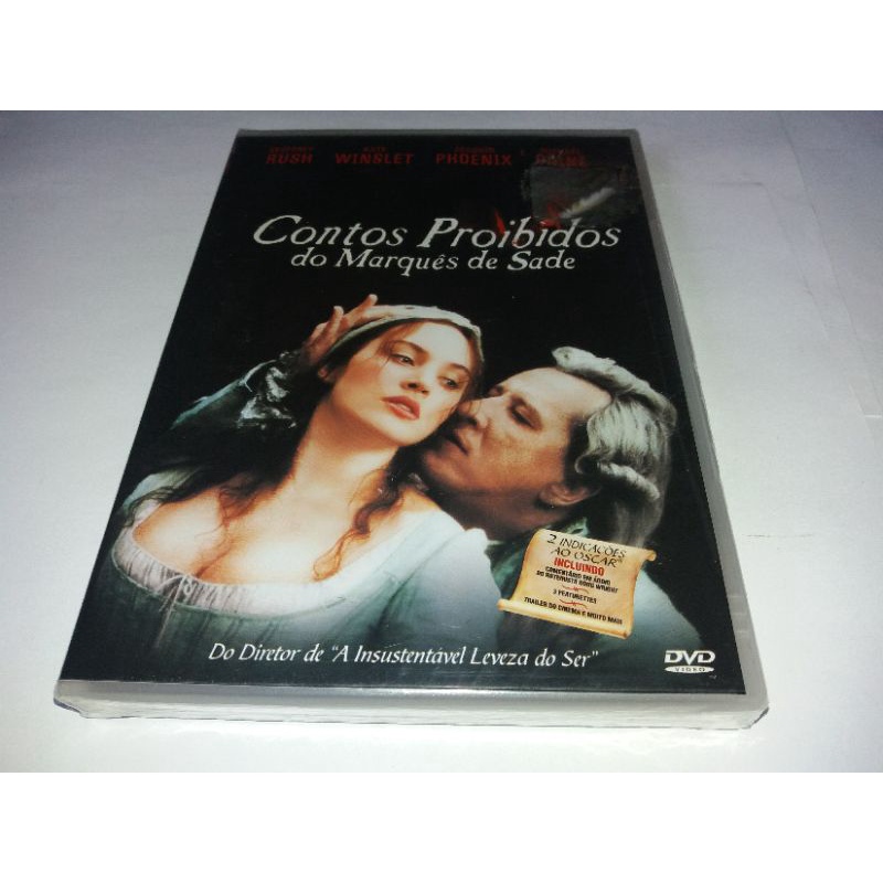 Dvd - Contos Proibidos Marques de Sade - 2000 - Kate Winslet - Dublado - Lacrado