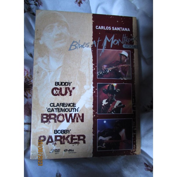 Carlos Santana blues at Montreux 2004 buddy guy Clarence gatemouth Brown Bobby Parker dvd triplo usado