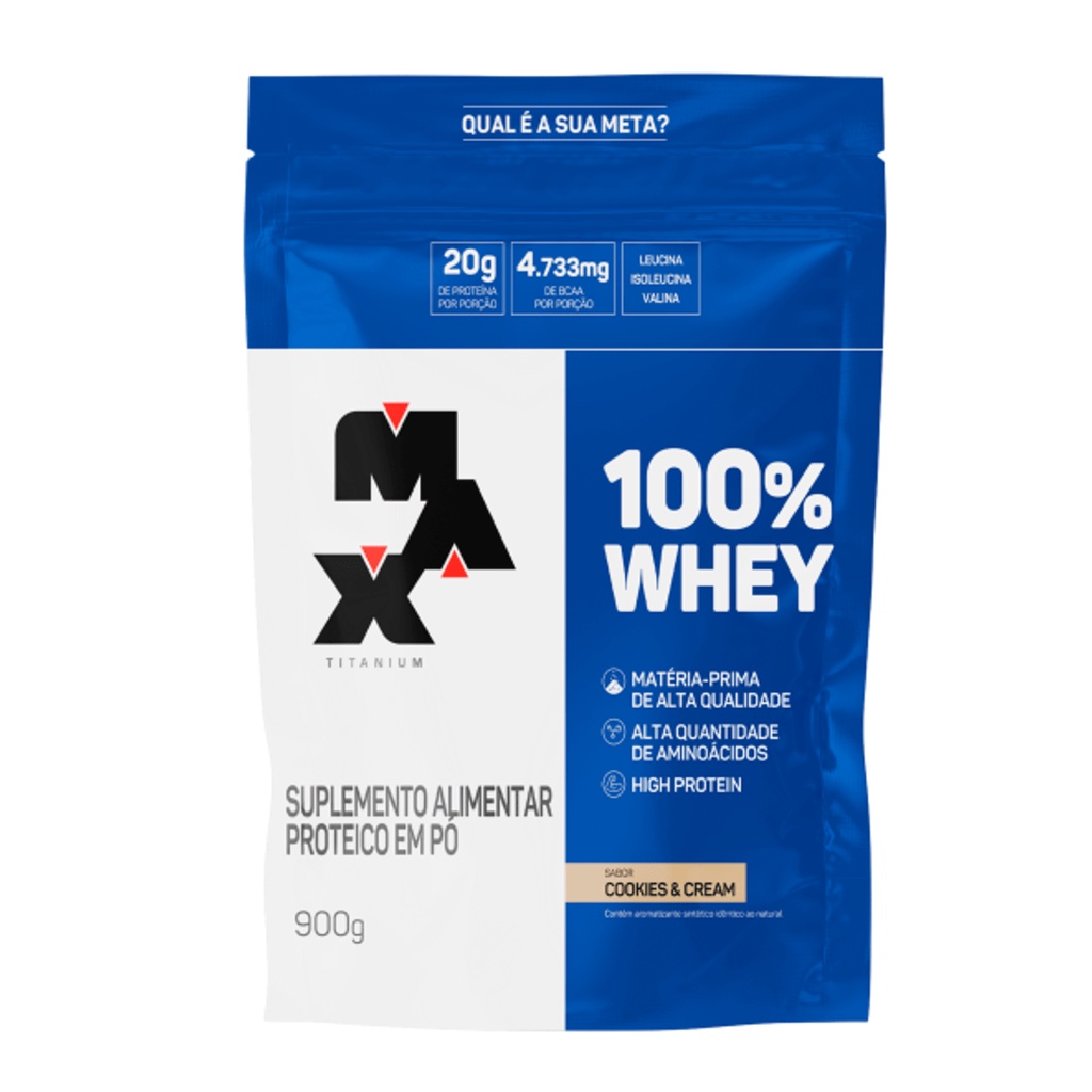 100% Whey Refil - 900g - Max Titanium
