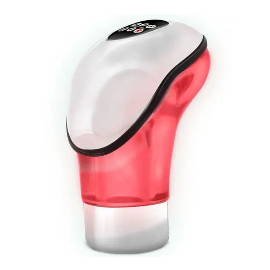Bola de Câmbio Manopla Naja Universal Cromada LED Vermelho Tuning