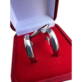 Par Aliança Namoro Prata 4mm Abaulada Tradicional Anatômica + Anel Solitário em Oferta na Shopee