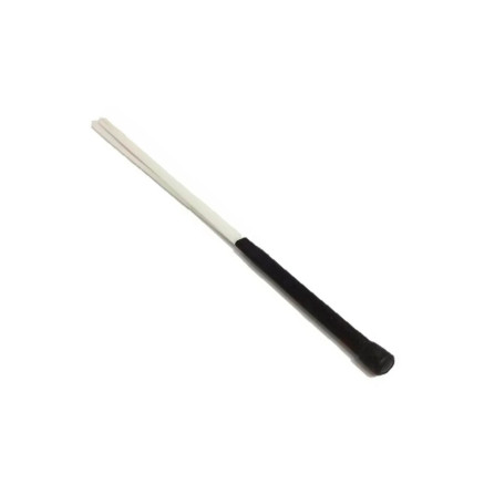 Baqueta Cotonete Tamborim 3 Hastes Nylon Branco Luen 14021