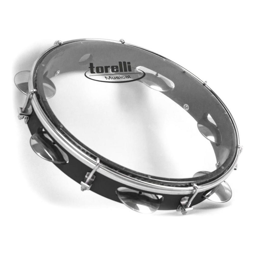 Pandeiro Torelli TP848 8” com Pele Transparente Leve e Resistente