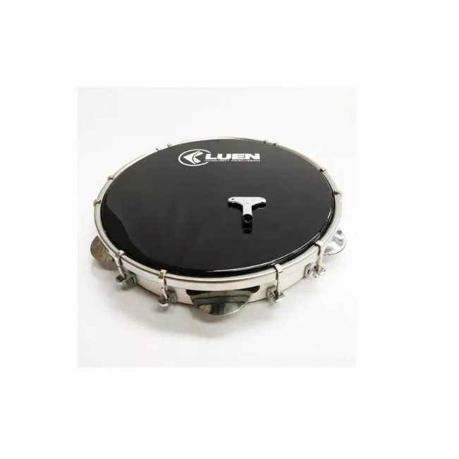 Pandeiro Luen 10 Profissional Inox Tarraxa Dupla 40039