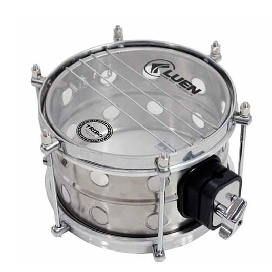 Bacurinha Repinique Luen Série Tribo 15x08 Inox Escovado 6 Afinação Cromado Pele Clear Luen Full