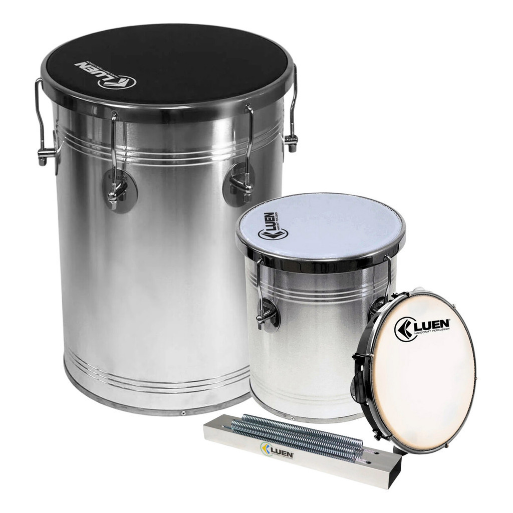 Conjunto Luen Kit Samba Rebolo Repique Reco-reco E Pandeiro