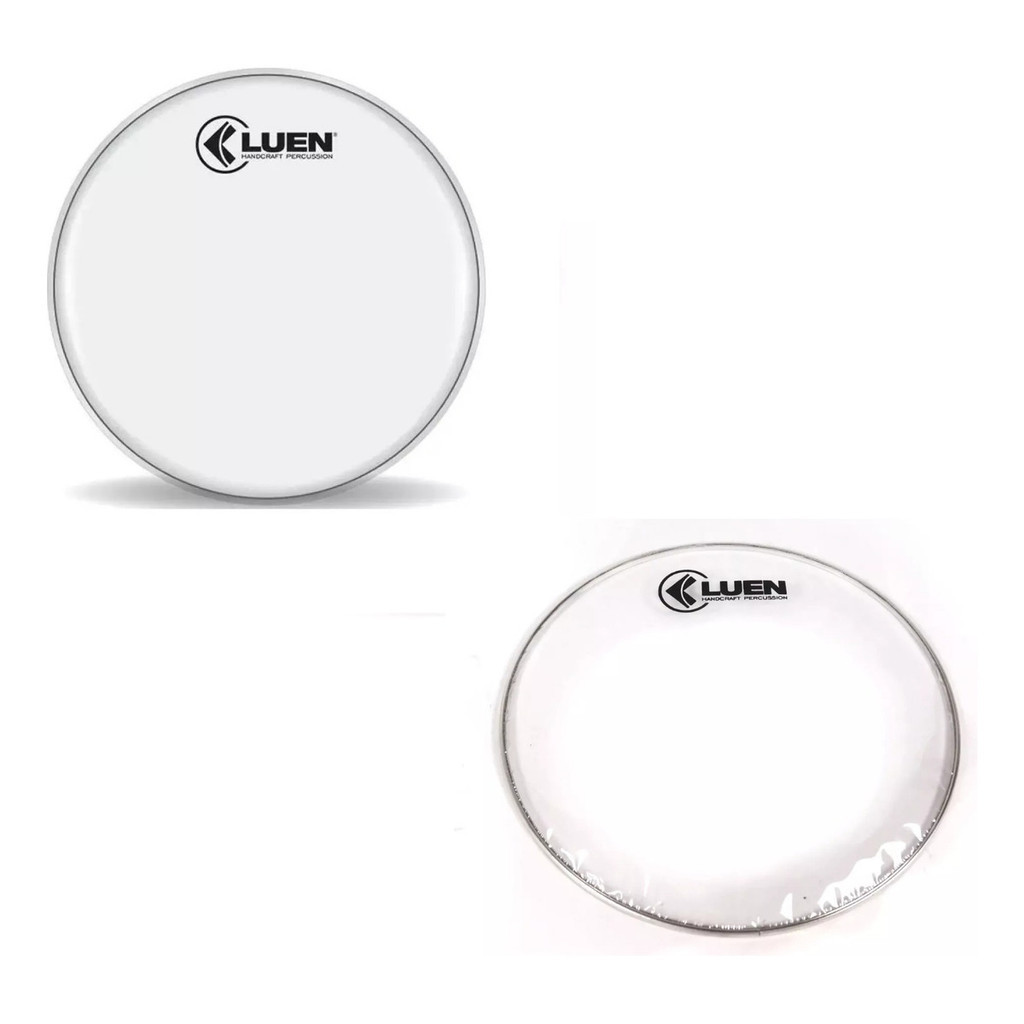 Par de Pele 14 Polegadas Da Luen Ataque e Resposta Bateria Profissional