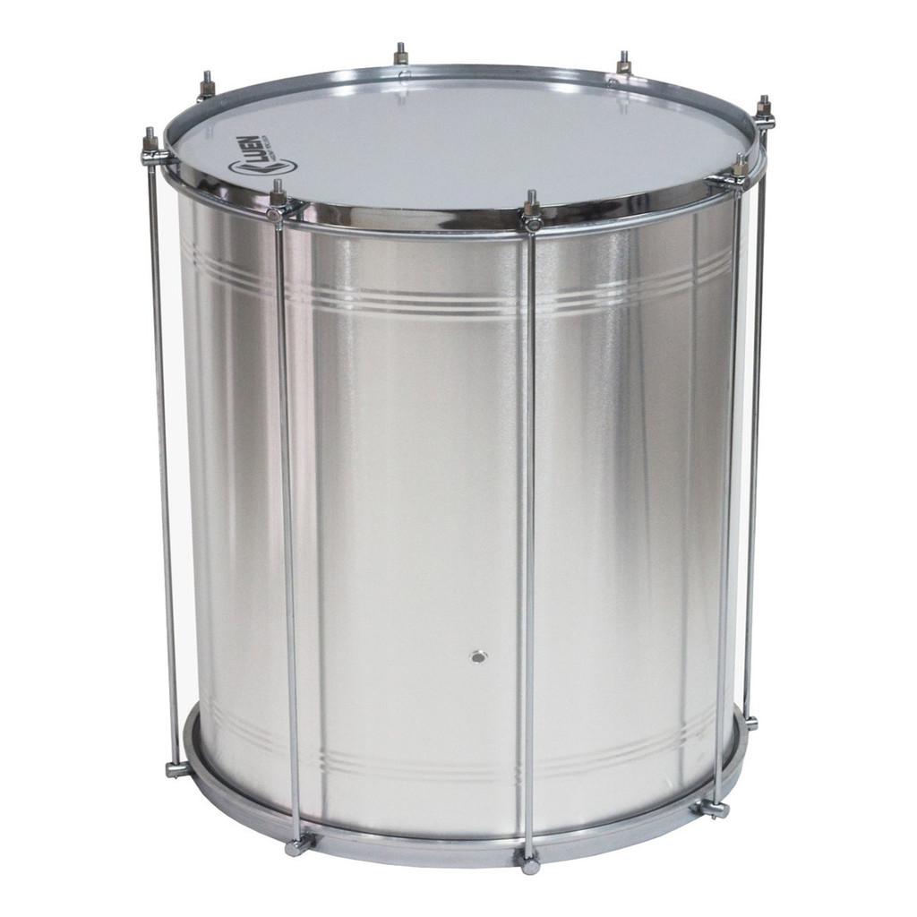 Surdo de Alumínio 18 Polegadas x 60cm Luen 20150 Aro Bola Escola de Samba