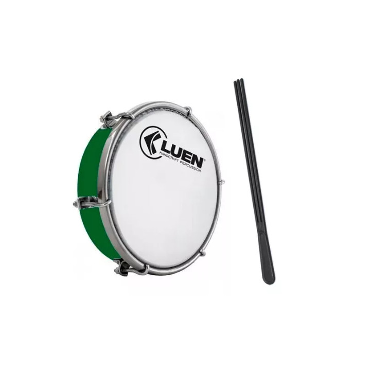 Tamborim 6 Pol. Abs Pele Leitosa Luen Baqueta Chave Percussão