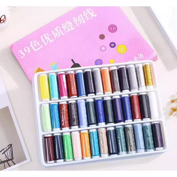 Kit Linhas Para Costura Com 39 Cores em Oferta na Shopee