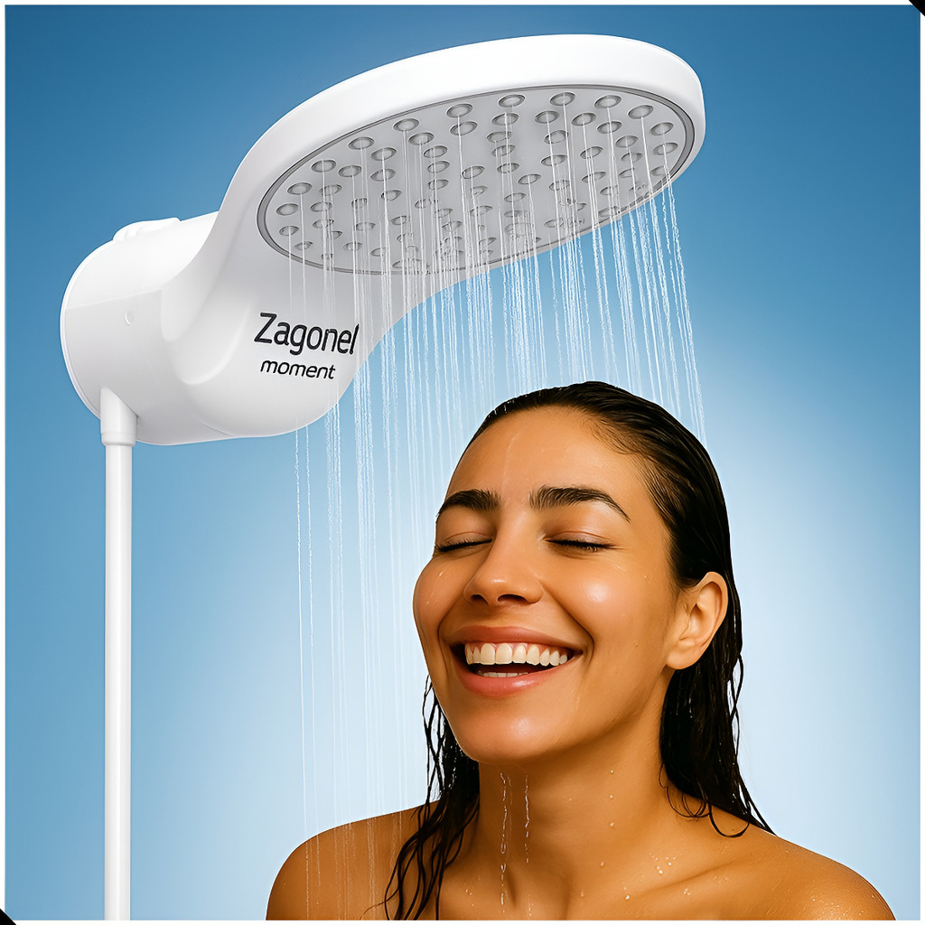 Chuveiro Ducha Eletrica Eletronica 127/220v Zagonel Grande Potente Moderna Alta Vazão Resistente em Oferta na Shopee