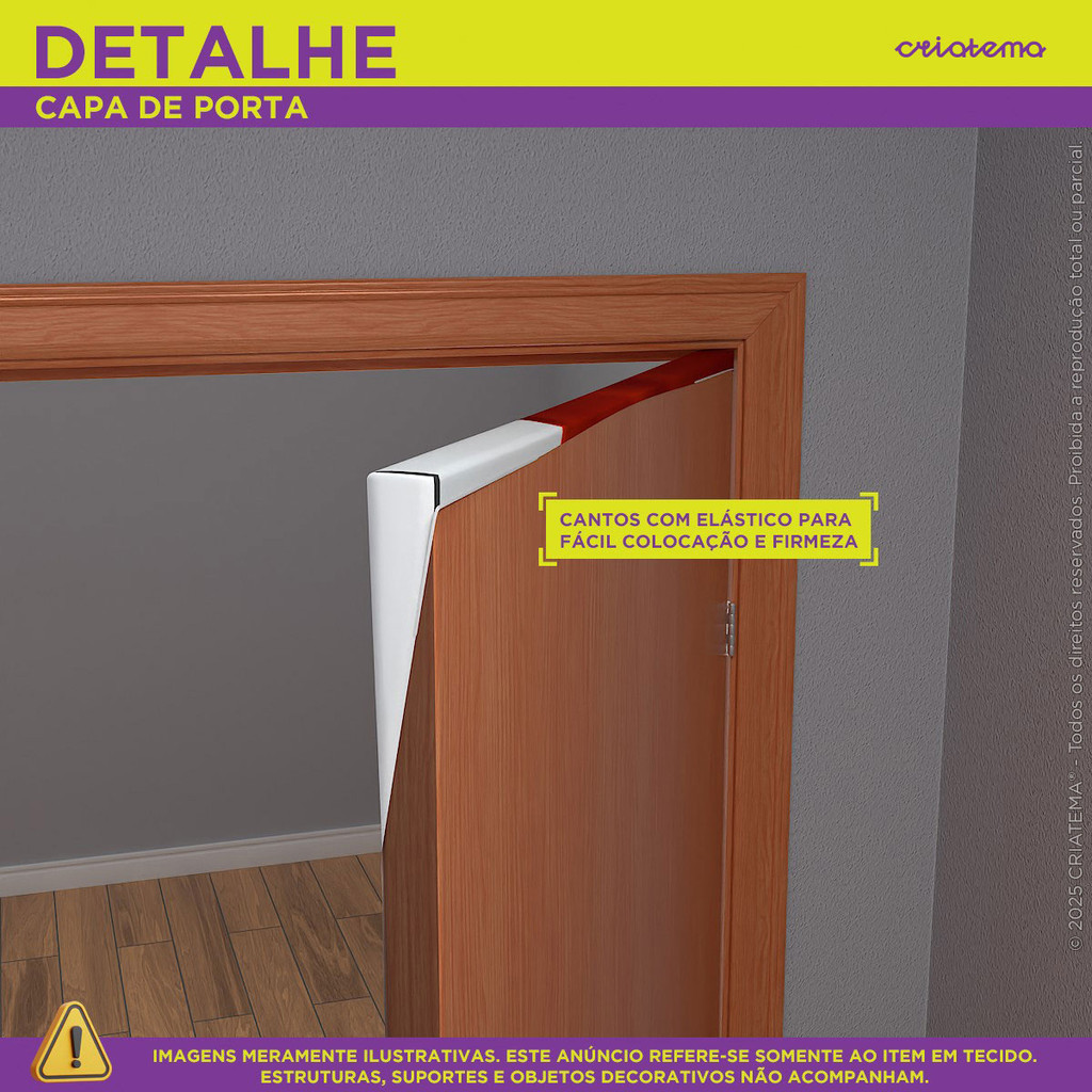 Capa de Porta Halloween Help Me Veste Porta Decorativo Tecido Sublimado 0,80x2,10m · foto 2