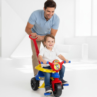 Motoca + Game Aplicativo 3D - Velotrol Completo Infantil C/ Empurrador, Pedal, Protetor Triciclo - QUEEN SHOP em Oferta na Shopee